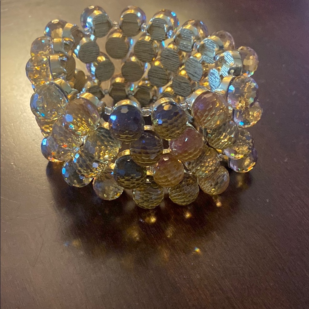 Gold Beaded Stretch Bracelet